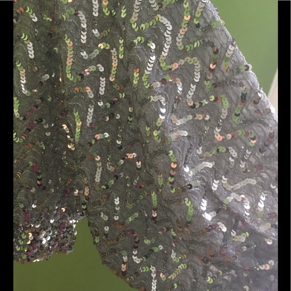 Vintage St Martin Silver Sequined Blouse - Picture 8 of 8